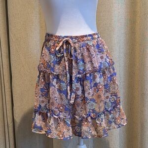 Floral Tiered Skirt